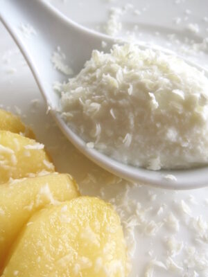 Weißes Schokomousse